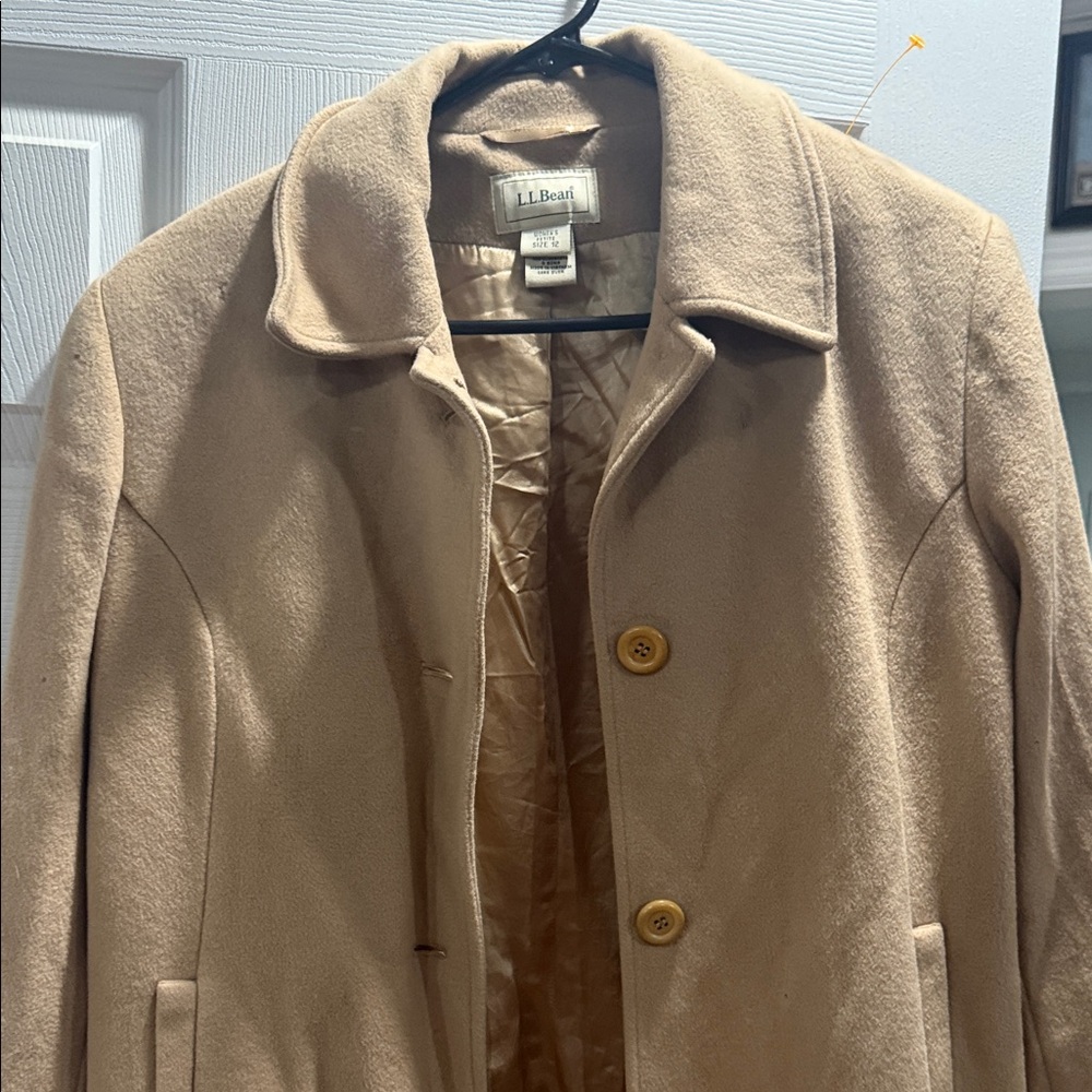 L.L. Bean women’s Tan Coat